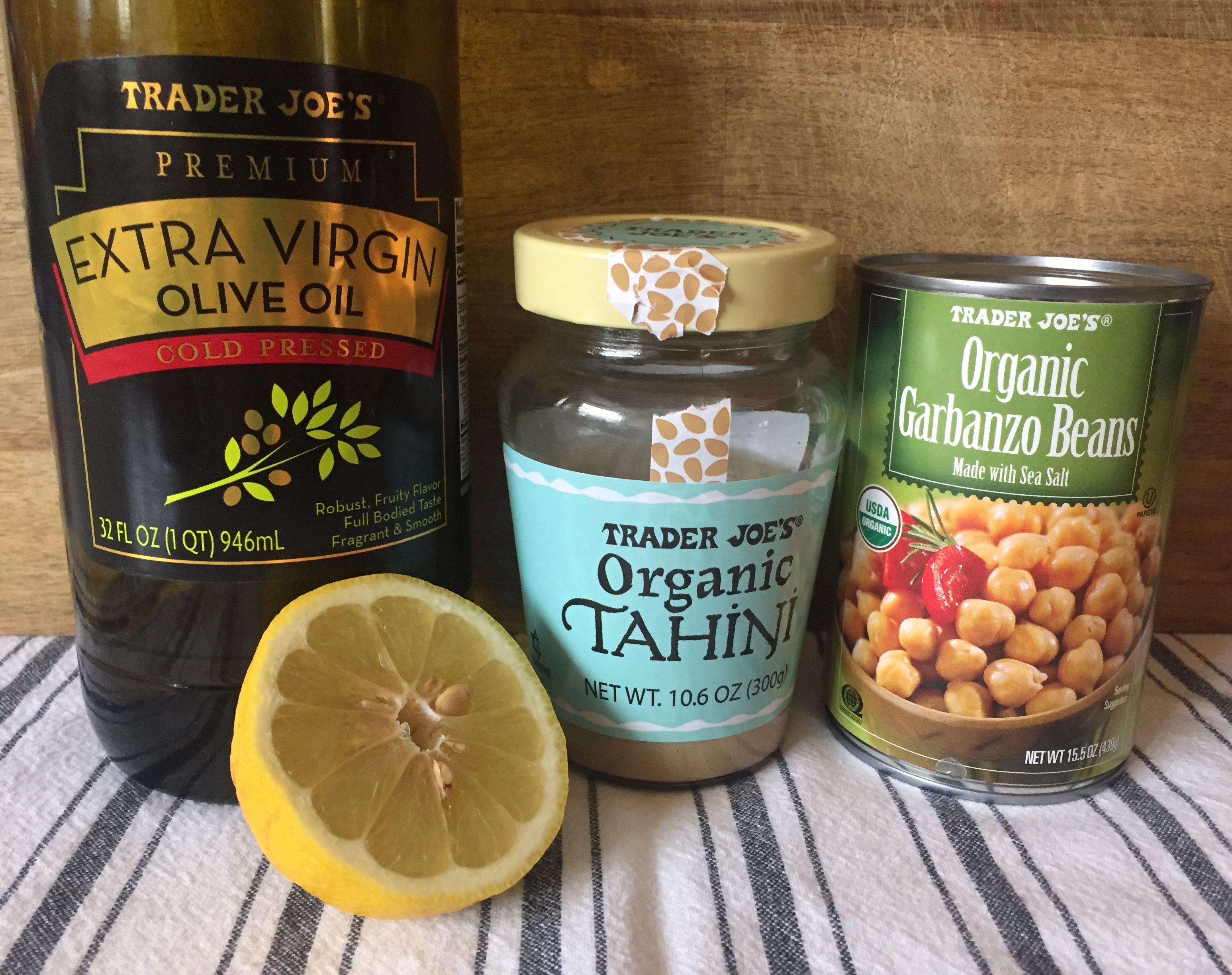 Ingredients for Homemade Hummus