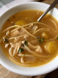 Lemon & Herb Chicken Noodle Soup by Homemade In LA